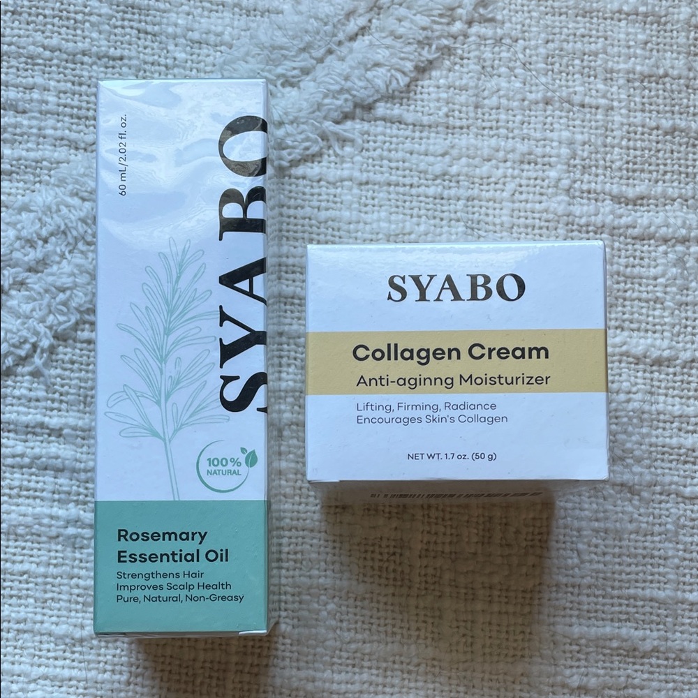 Syabo Rosemary Essential Oil and Collagen Cream Set